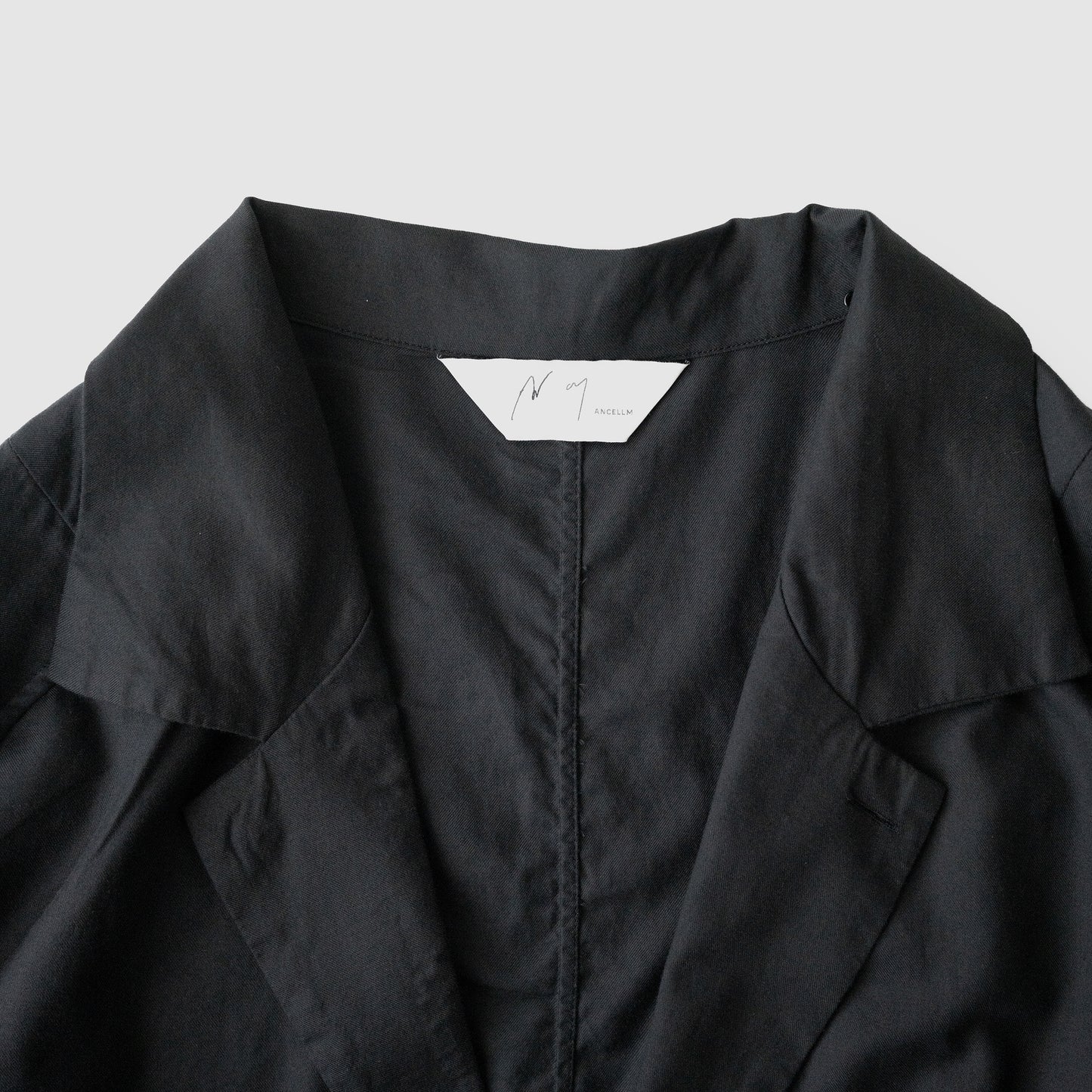 ANCELLM / C/S TAILORED SHIRT "BLACK"