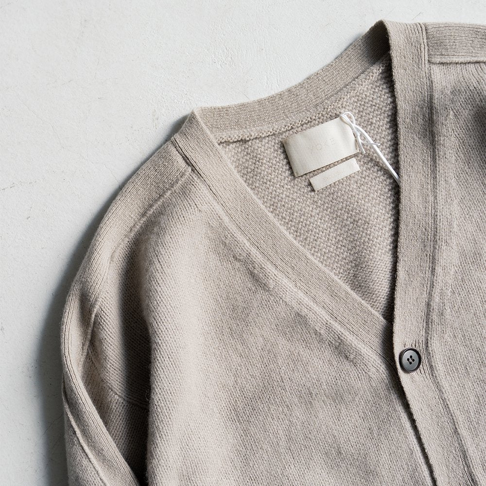 YOKE/ -exclusive- OVERSIZED CASHMERE CARDIGAN "GREIGE"