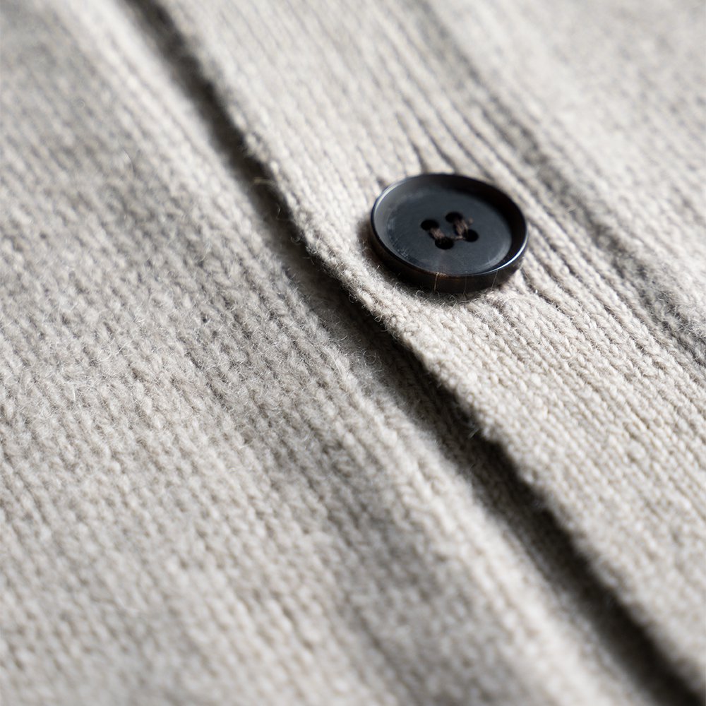 YOKE/ -exclusive- OVERSIZED CASHMERE CARDIGAN "GREIGE"