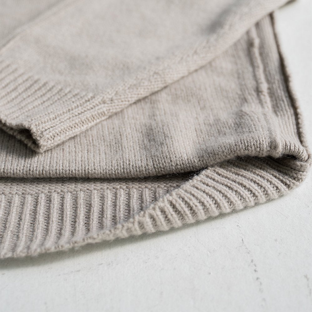 YOKE/ -exclusive- OVERSIZED CASHMERE CARDIGAN "GREIGE"