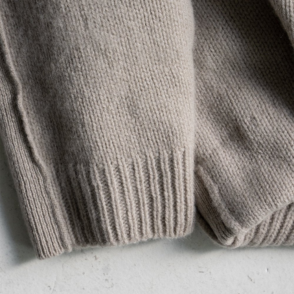 YOKE/ -exclusive- OVERSIZED CASHMERE CARDIGAN "GREIGE"