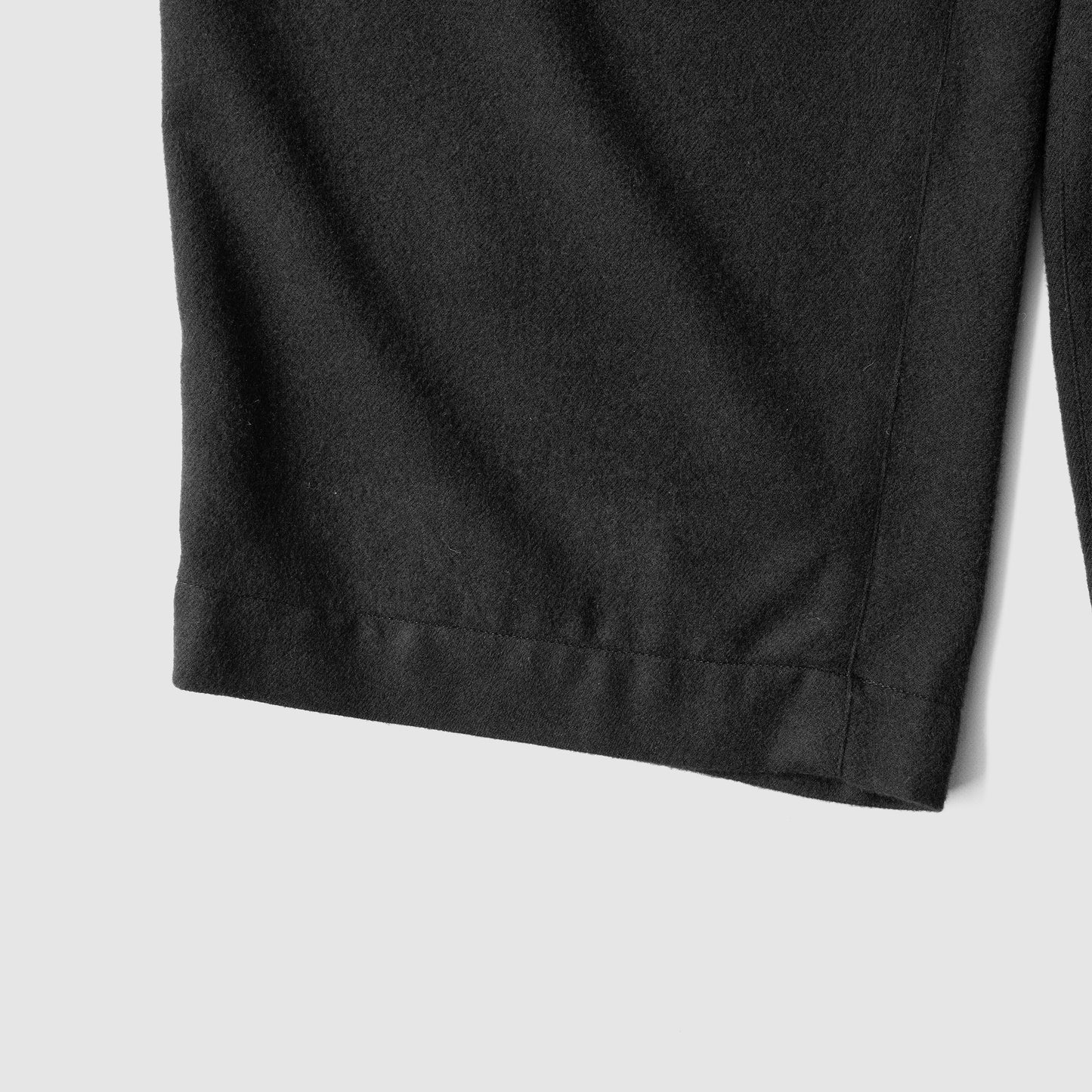 ssstein/ RAYON SILK FLANNEL WIDE EASY TROUSERS "BLACK"