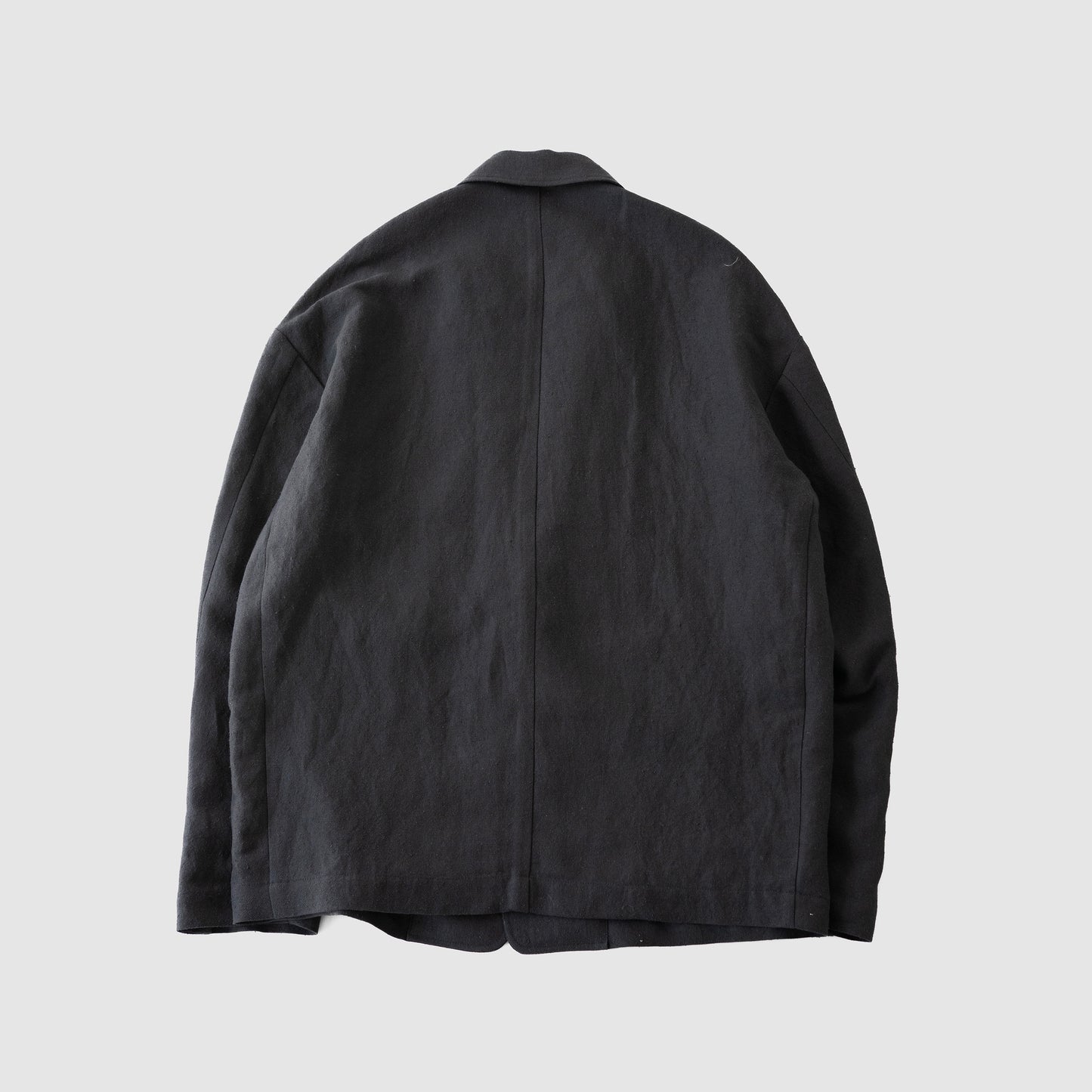 Blanc YM/ Linen Silk Shirt JKT "BLACK"