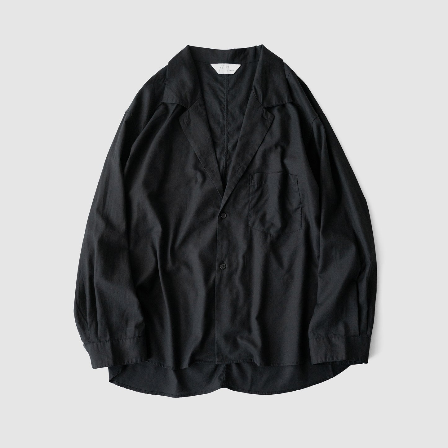 ANCELLM / C/S TAILORED SHIRT "BLACK"
