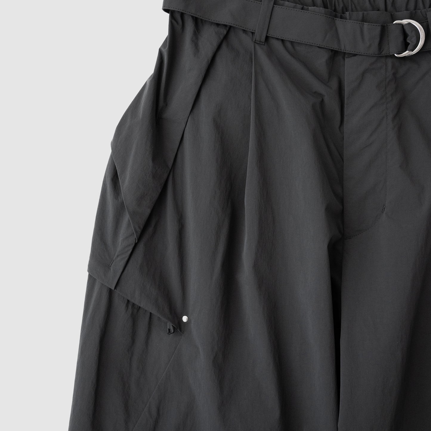 F/CE. /  COMPACTION PARACHUTE WIDE PANTS "Black"