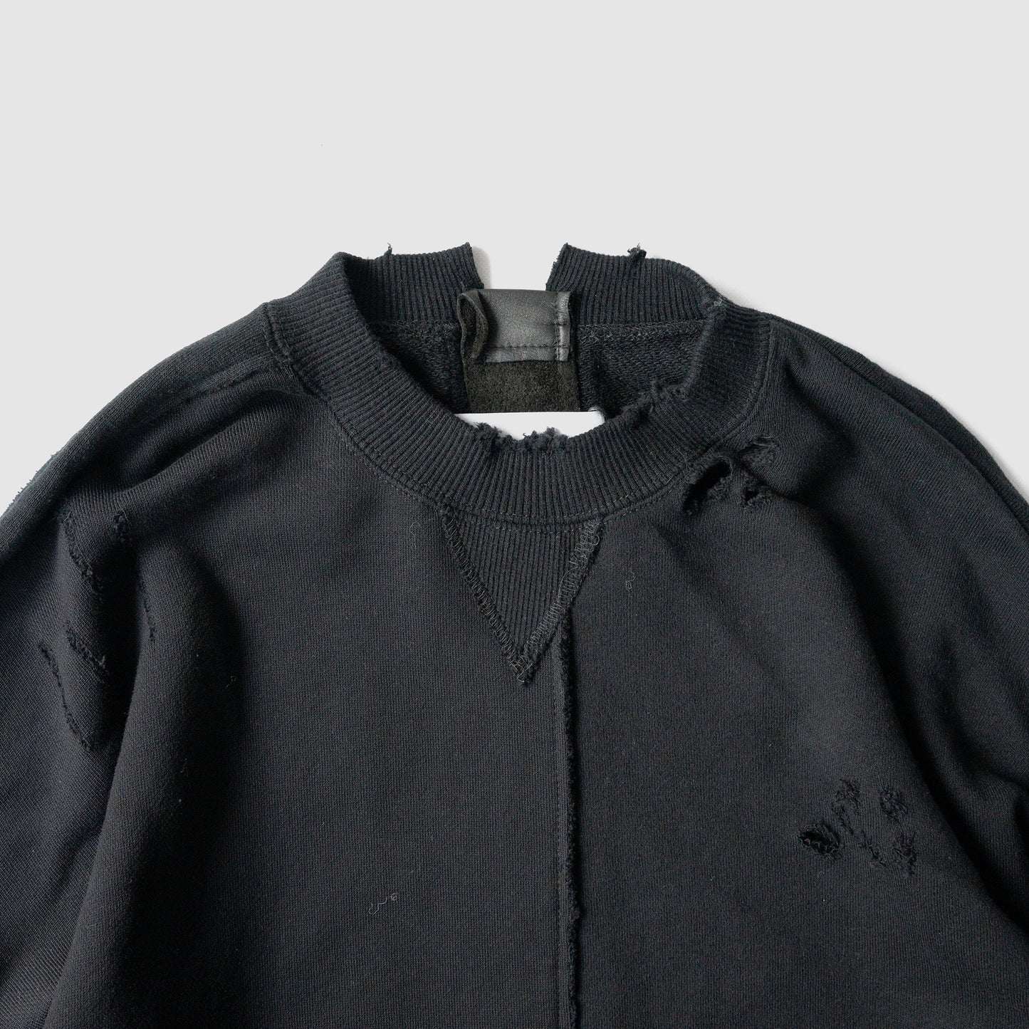 ssstein/ OVERSIZED RECONSTRUCTION SWEAT LS "BLACK"