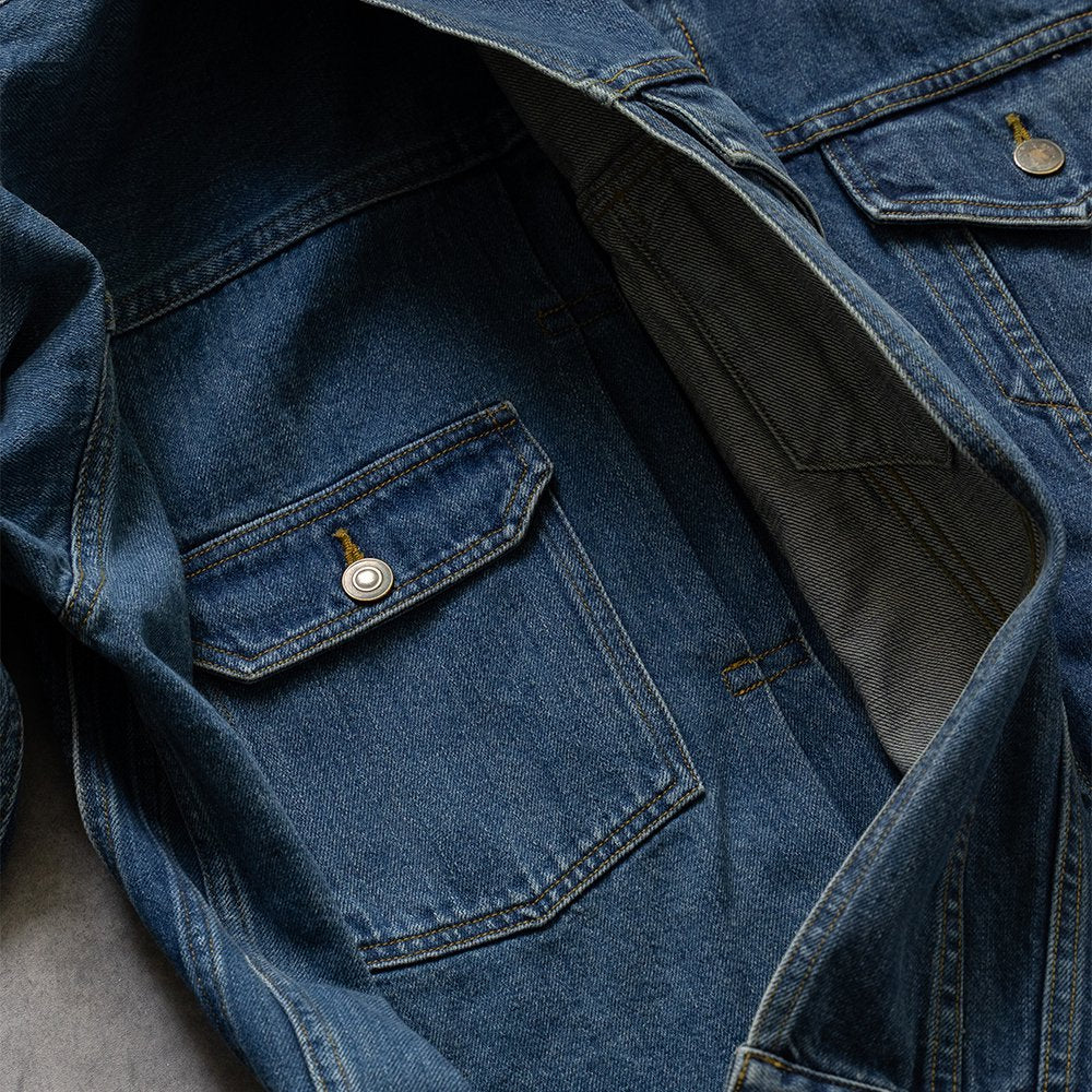 YOKE/ BLEACHED 3GEN DENIM TRUCKER JACKET "IND"