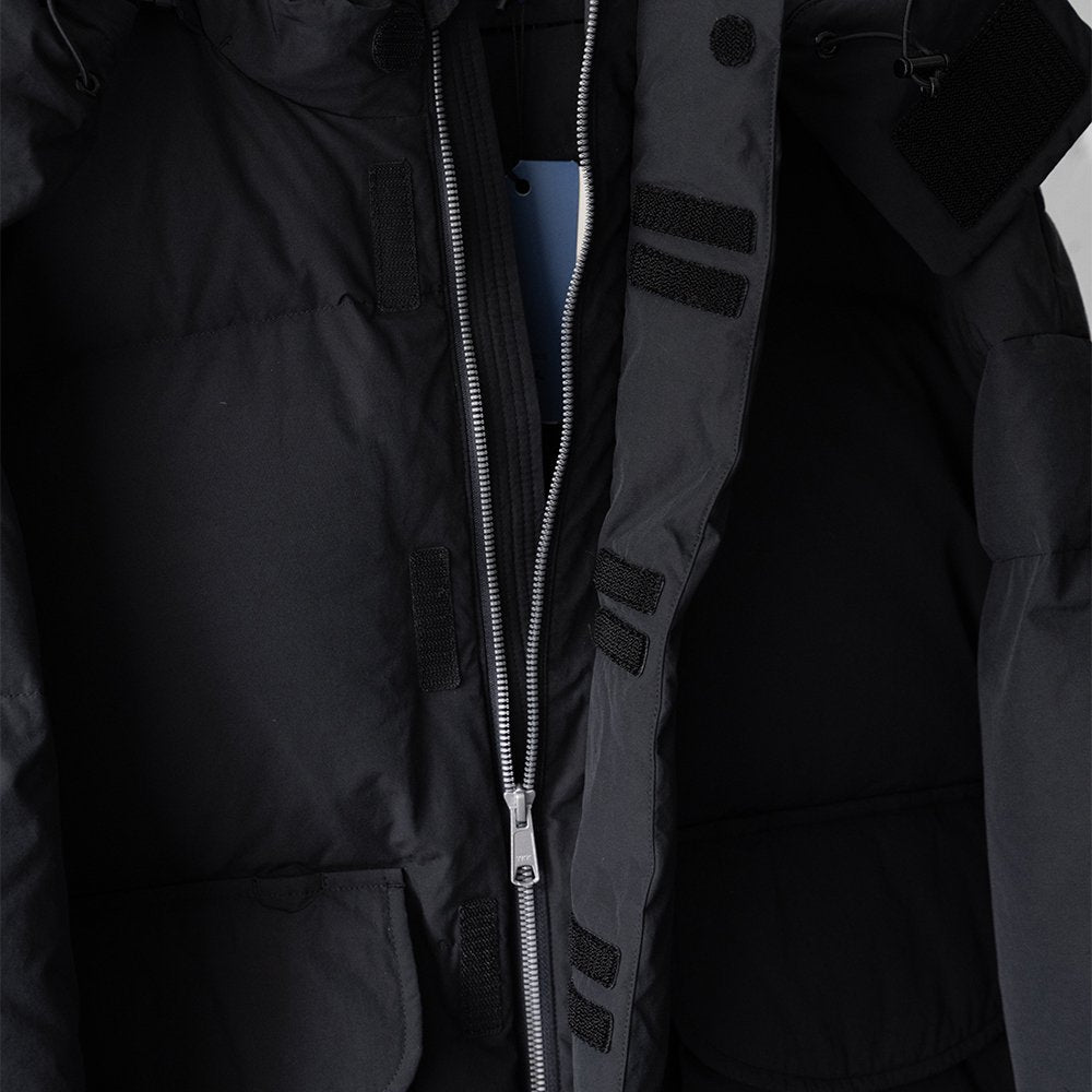 [40%OFF] NEITHERS/ Goose Down Detachable Hooded Jacket "BLACK"