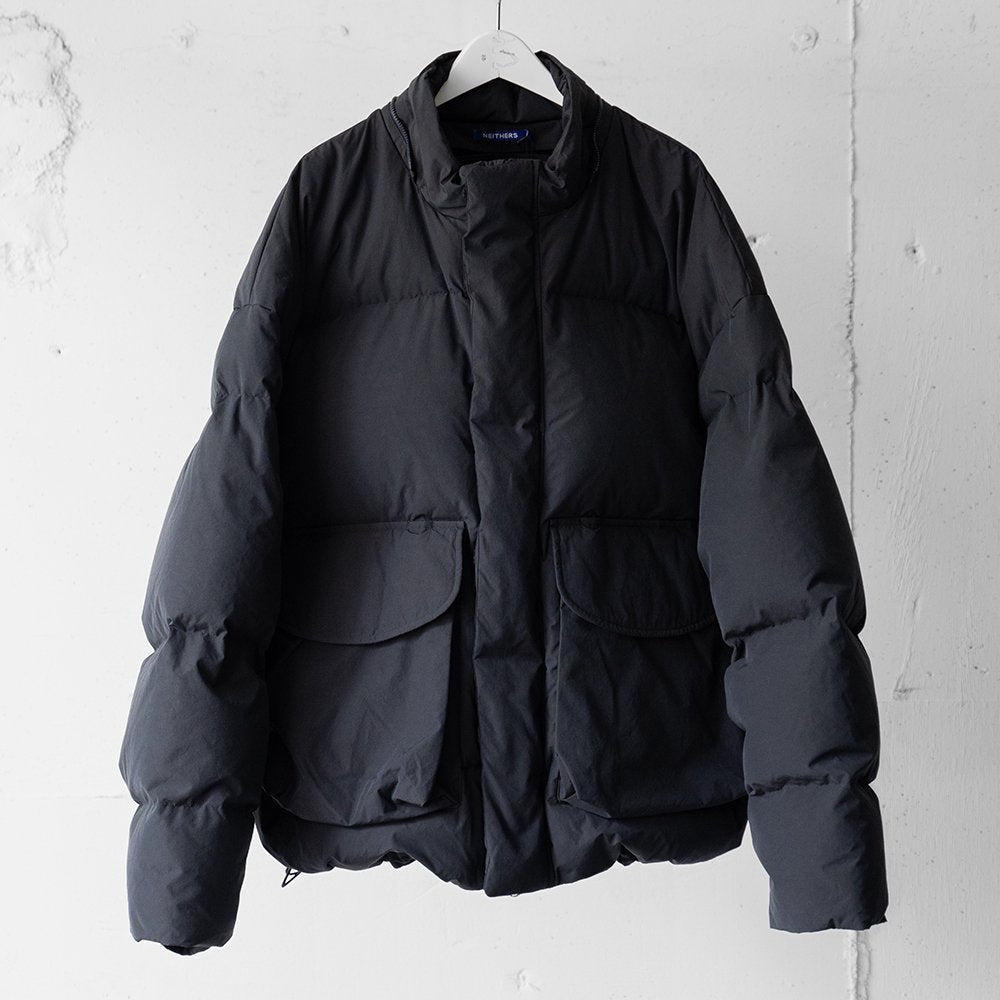 [40%OFF] NEITHERS/ Goose Down Detachable Hooded Jacket "BLACK"