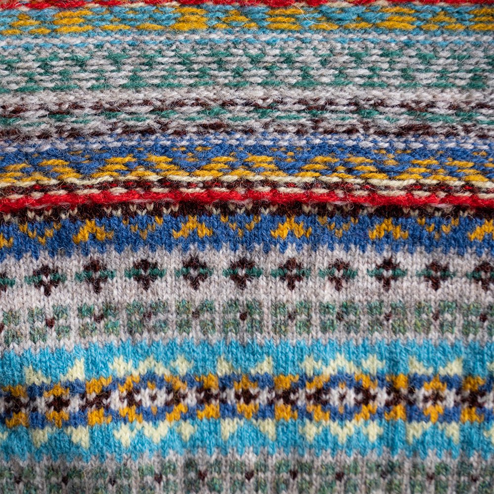 Kota Gushiken/ Jamieson's×Kota Gushiken Reverse Stitch Fair Isle "GRN"