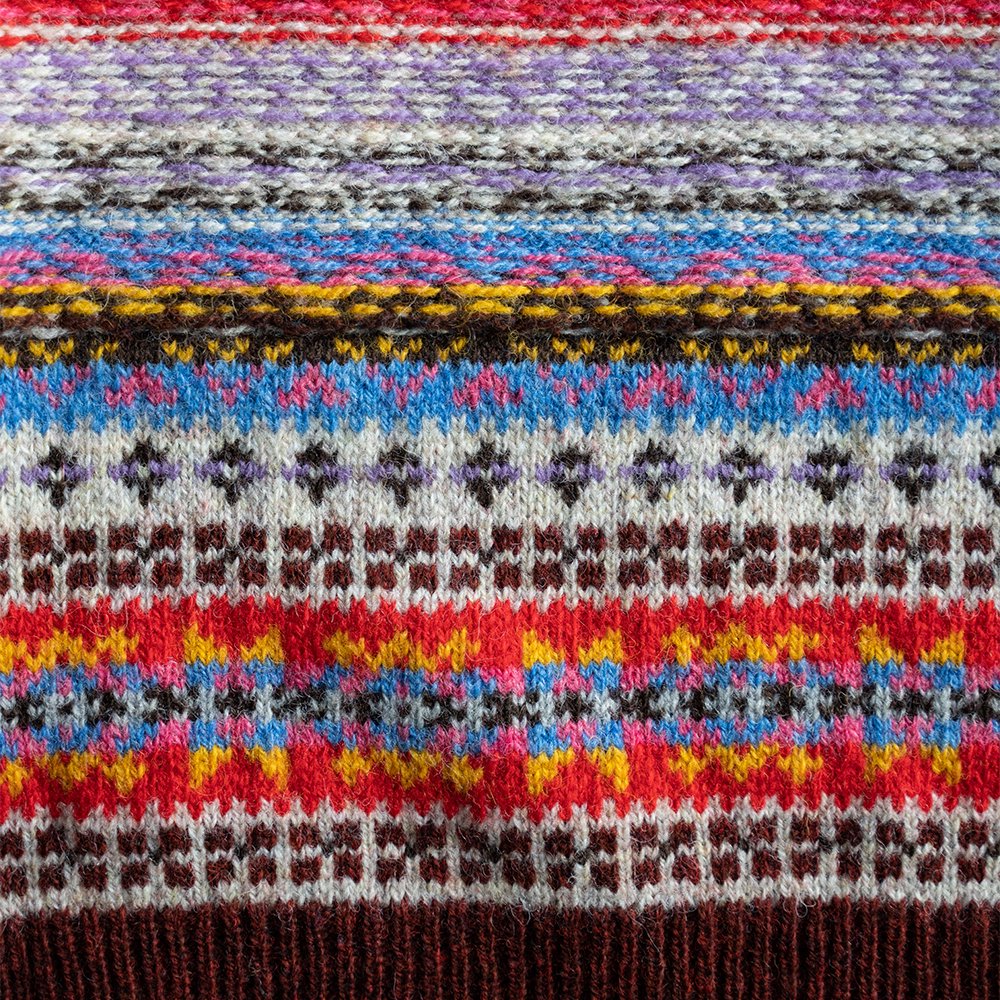 Kota Gushiken/ Jamieson's×Kota Gushiken Reverse Stitch Fair Isle "BRN"