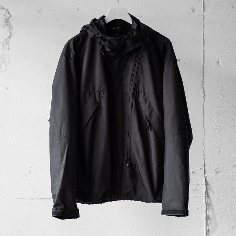 [40%OFF] ESSAY/ SLANT ZIP PARKA "Black"