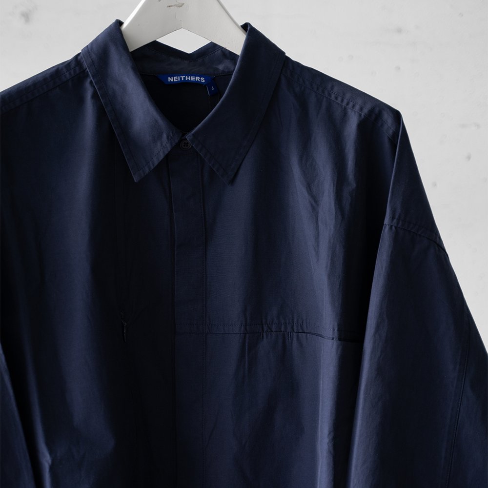 [40%OFF] NEITHERS/ Creator L/S Shirt "D.NAVY"