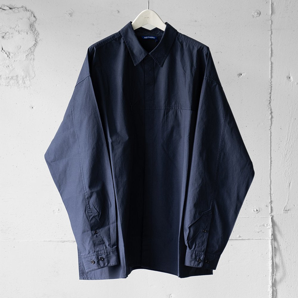 [40%OFF] NEITHERS/ Creator L/S Shirt "D.NAVY"