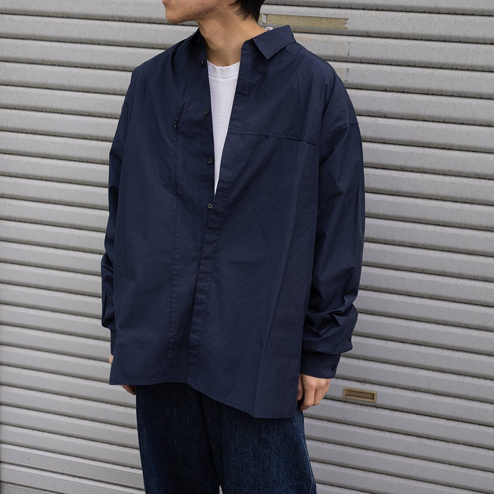 [40%OFF] NEITHERS/ Creator L/S Shirt "D.NAVY"