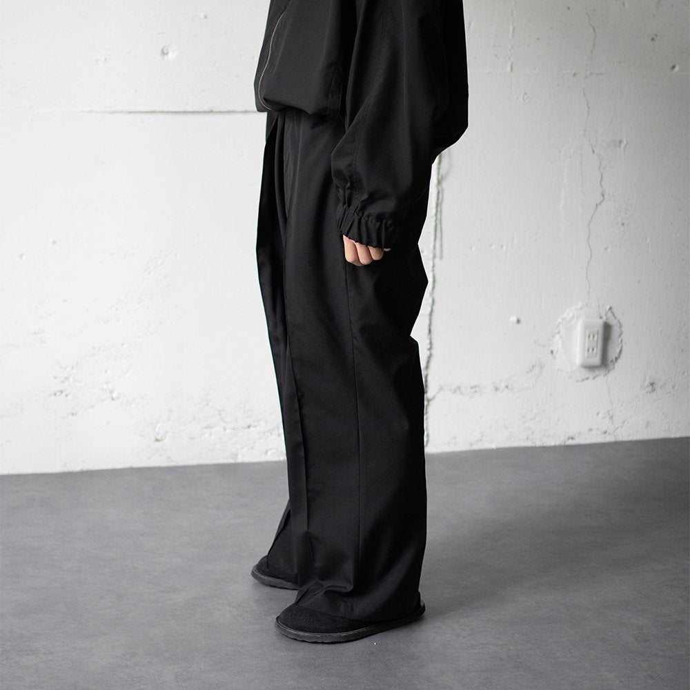 [40%OFF] AFTERHOURS / PLEATED TROUSERS "BLACK"