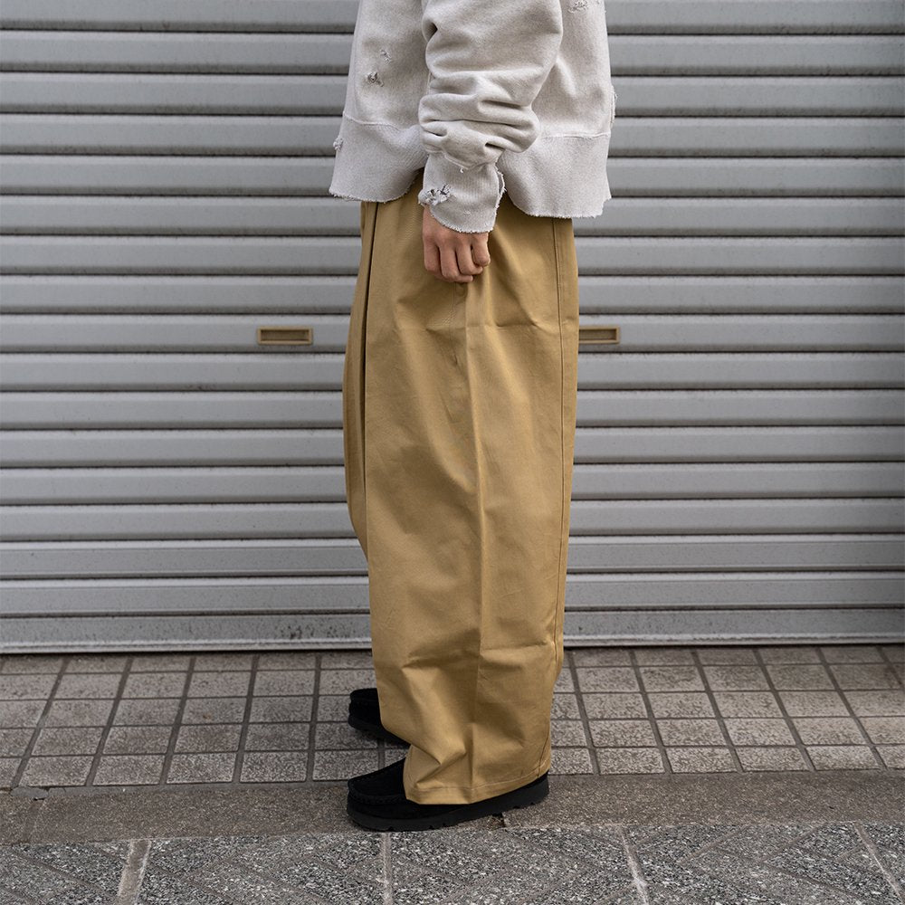 SAGE NATION / BOXPLEAT TROUSER "SAND"