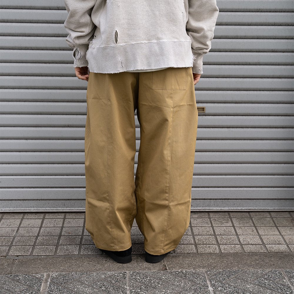 SAGE NATION / BOXPLEAT TROUSER "SAND"