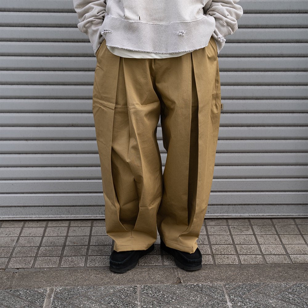 SAGE NATION / BOXPLEAT TROUSER "SAND"