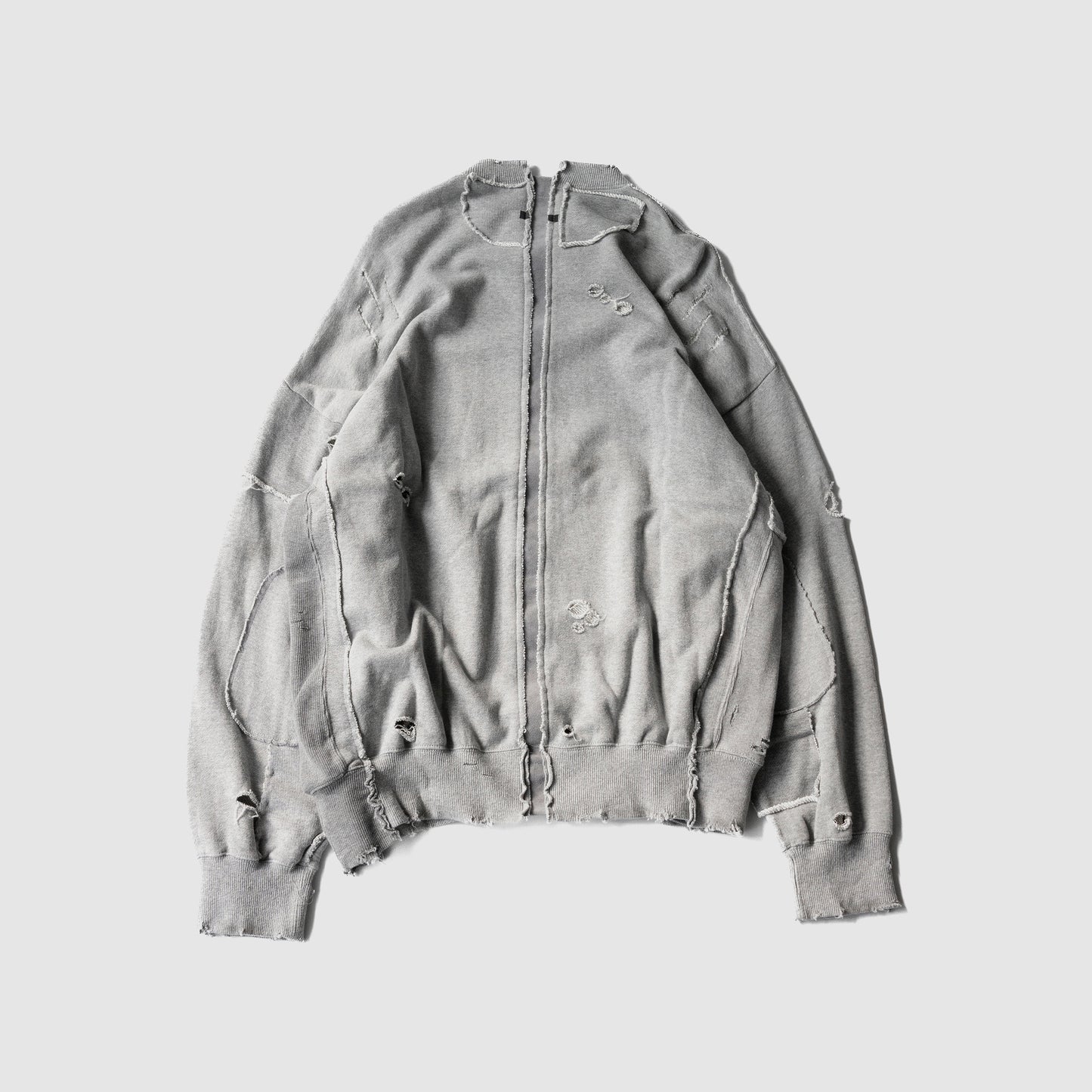 ssstein/ OVERSIZED RECONSTRUCTION SWEAT LS "GREY"