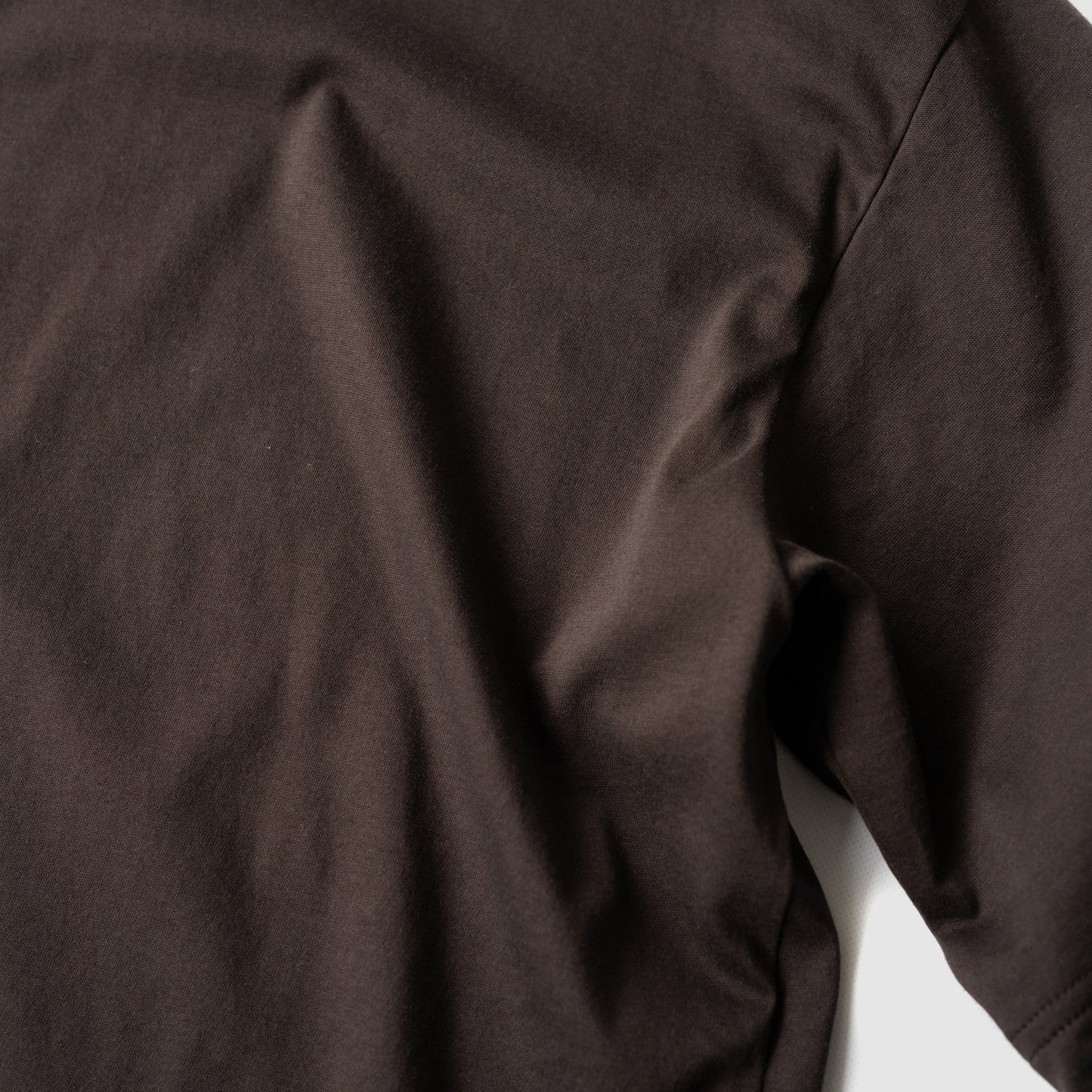 ssstein/ SUVIN COTTON BASIC LS TEE "DARK BROWN"