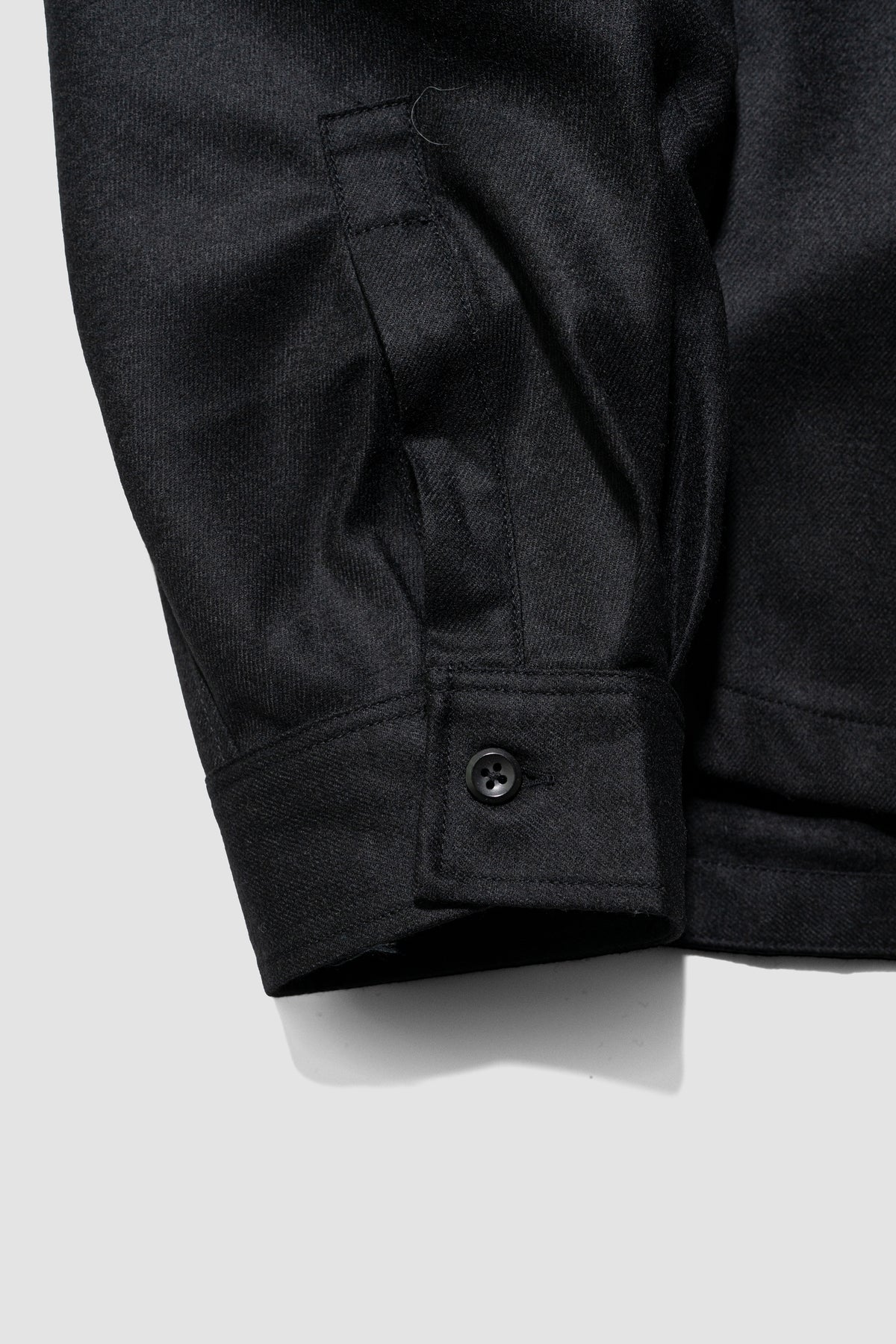 Afiit / WOOL ZIP SHIRT   "BLACK"