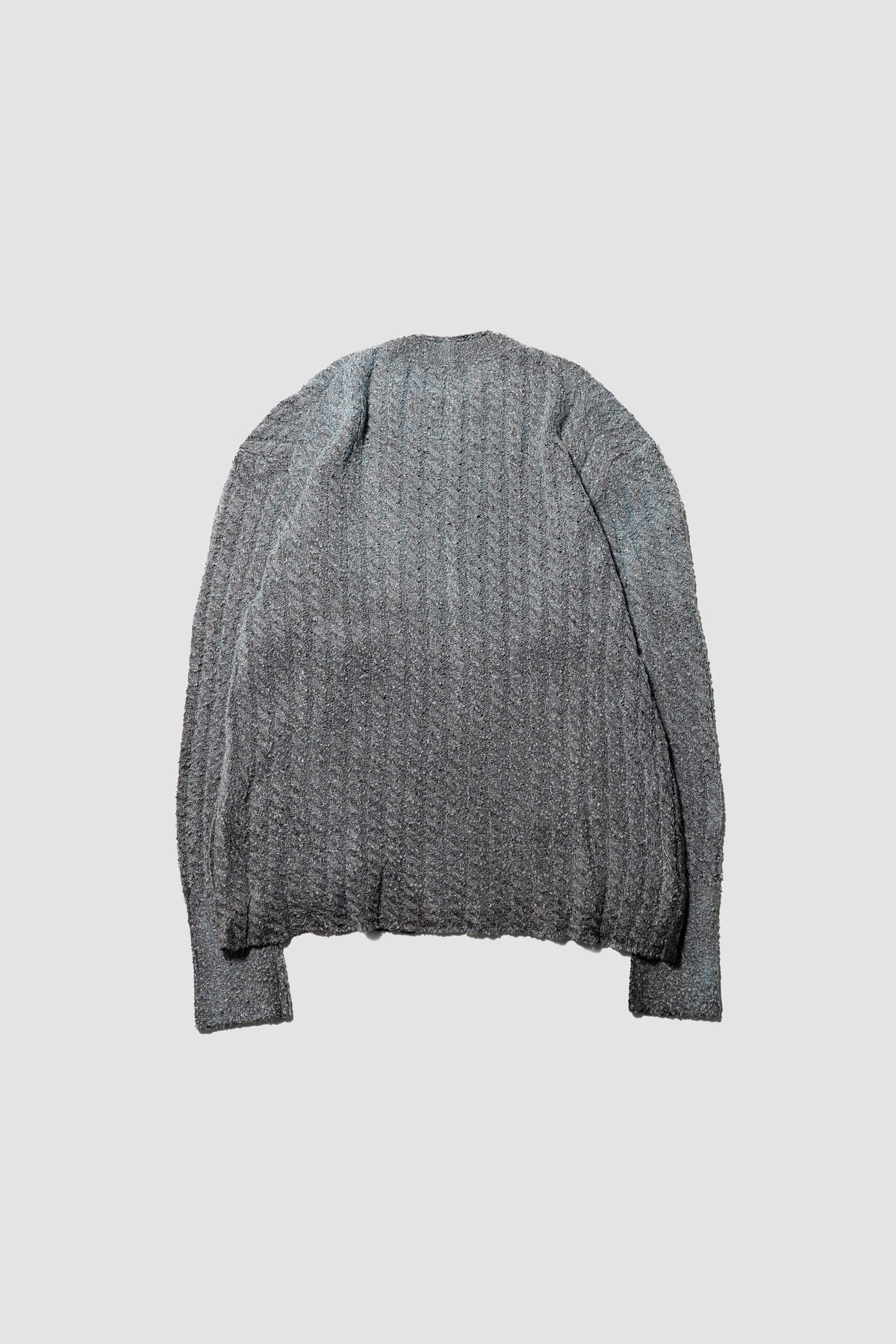 Kota Gushiken/ Bleach & Dye Cable Knit "Light Blue"