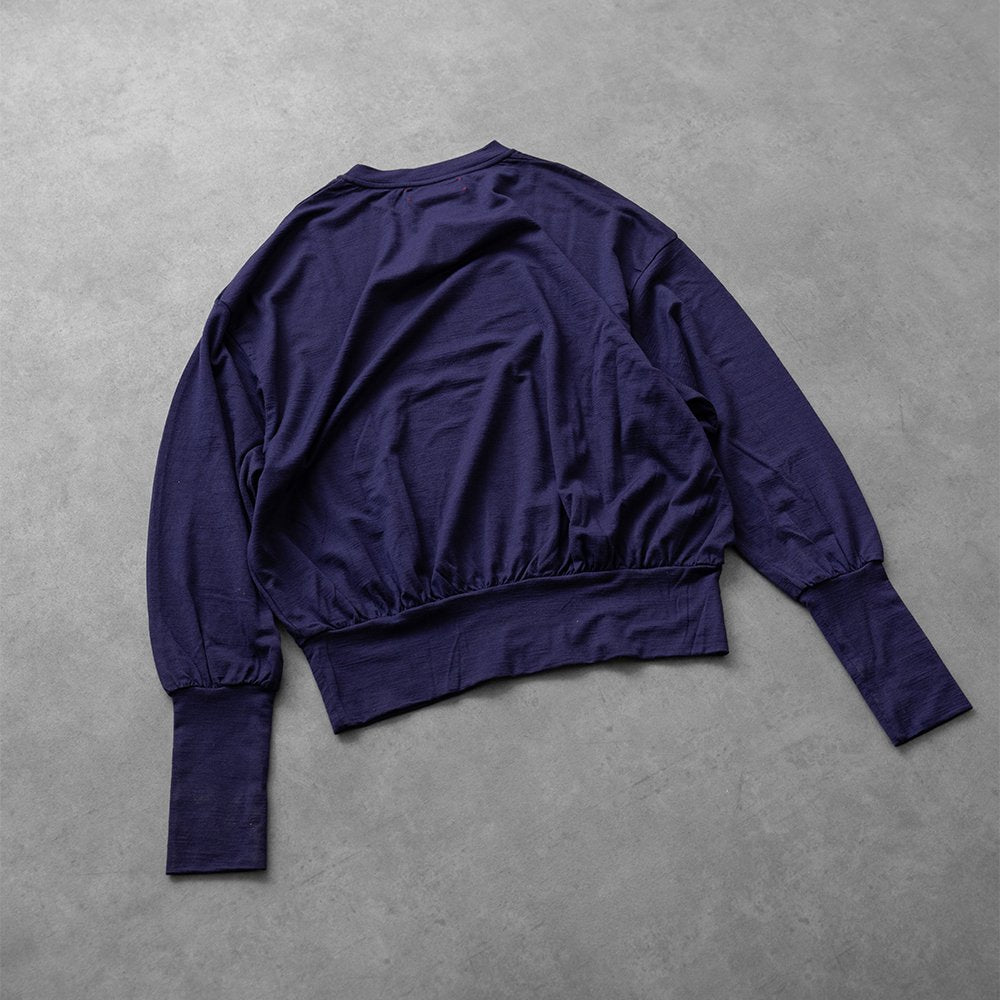 barbell object / swool l/s top "purple"