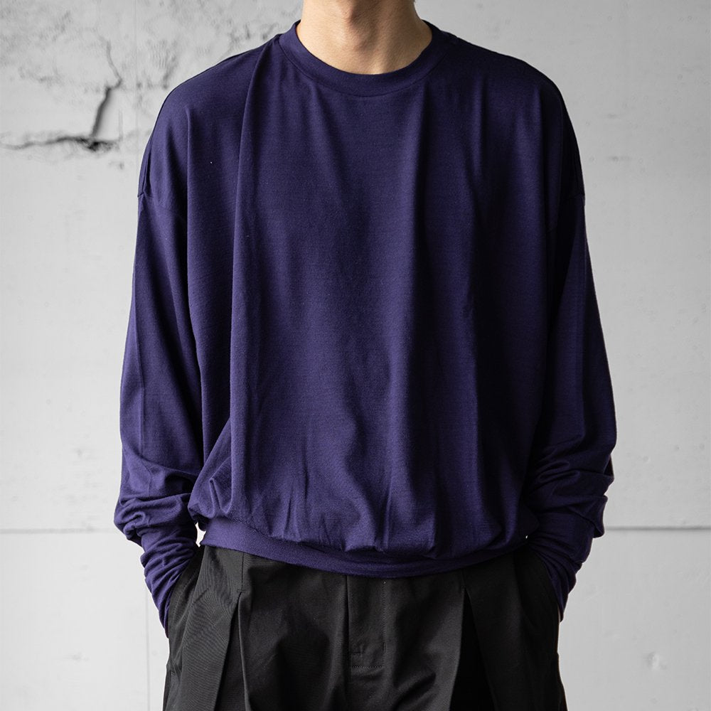 barbell object / swool l/s top "purple"