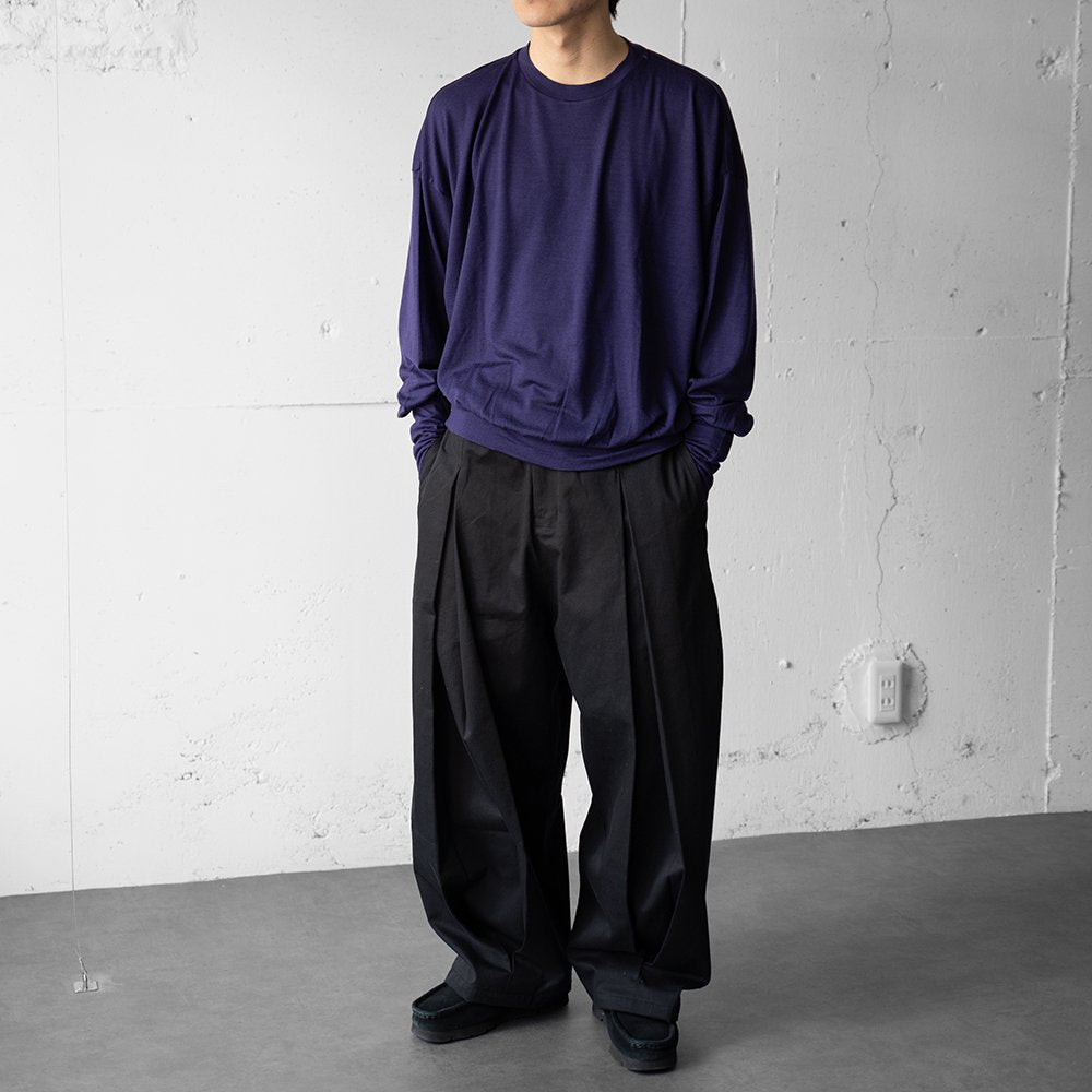 barbell object / swool l/s top "purple"