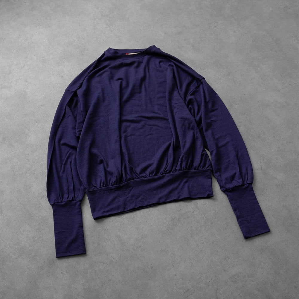 barbell object / swool l/s top "purple"