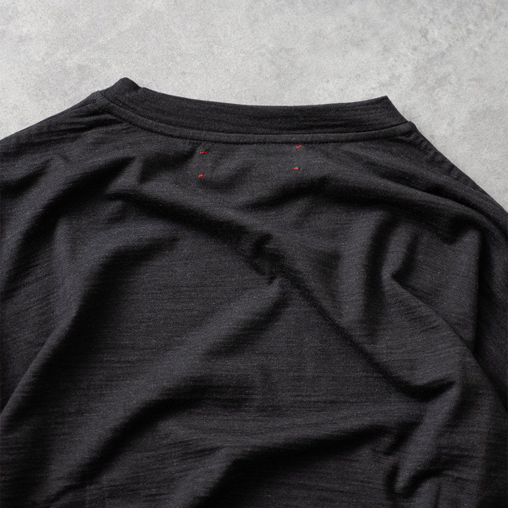 barbell object / swool l/s top "charcoal"