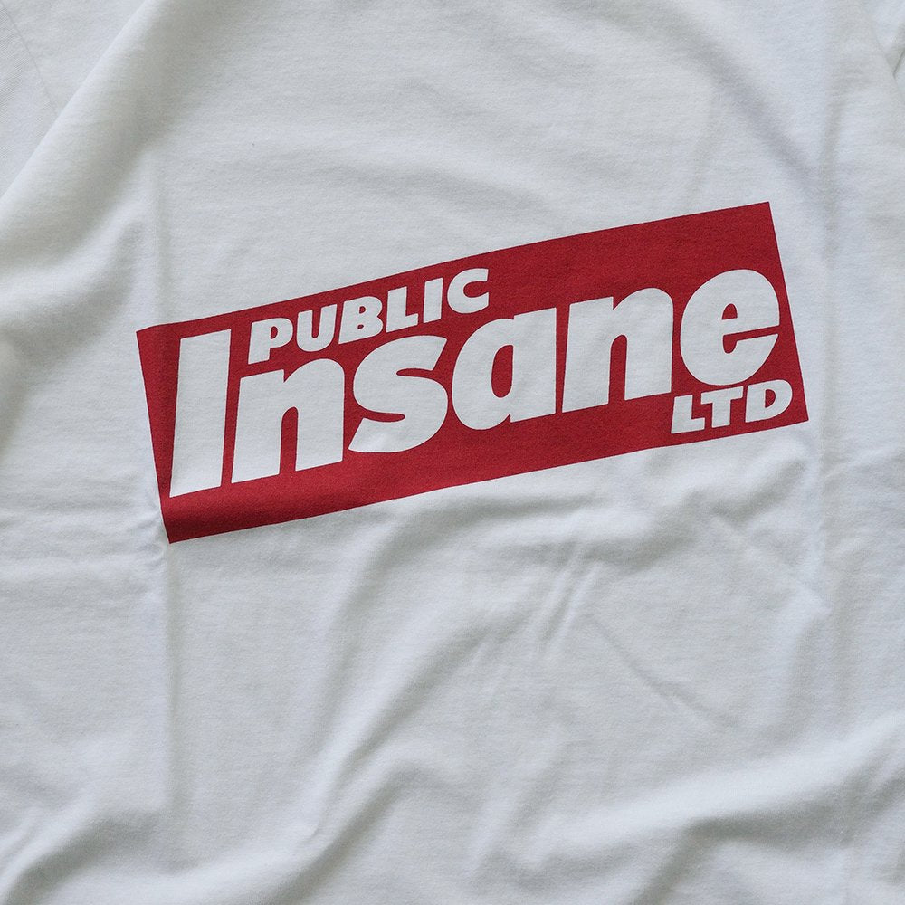 [40%OFF] ESSAY/ WHITE PRINT T-SHIRT "Insane"