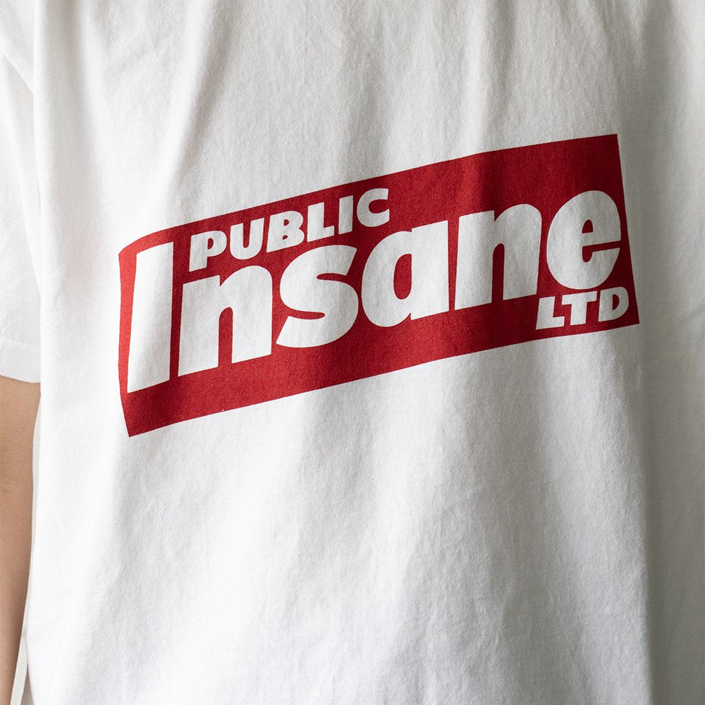 [40%OFF] ESSAY/ WHITE PRINT T-SHIRT "Insane"