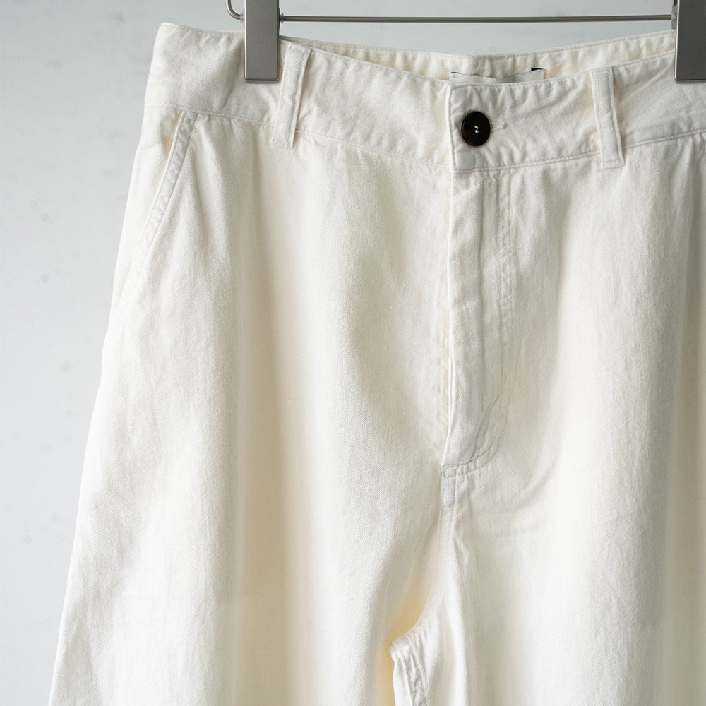 [40%OFF] STUDIO NICHOLSON/ BOSUN DENIM PANT "PARCHMENT"