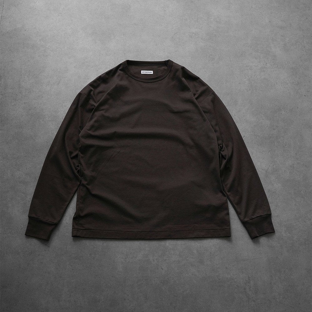 [40%OFF] AFTERHOURS / OVERSIZED L/S T-SHIRT "ESPRESSO"