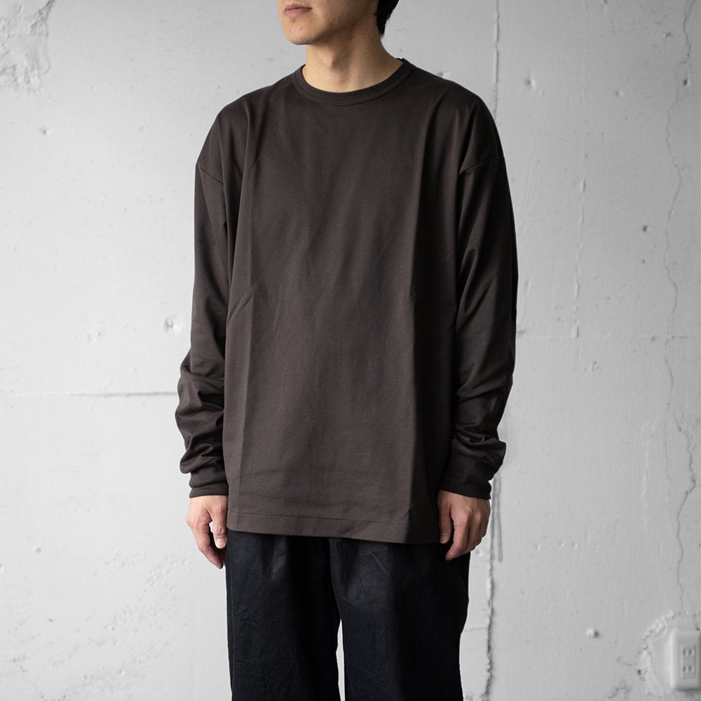 [40%OFF] AFTERHOURS / OVERSIZED L/S T-SHIRT "ESPRESSO"