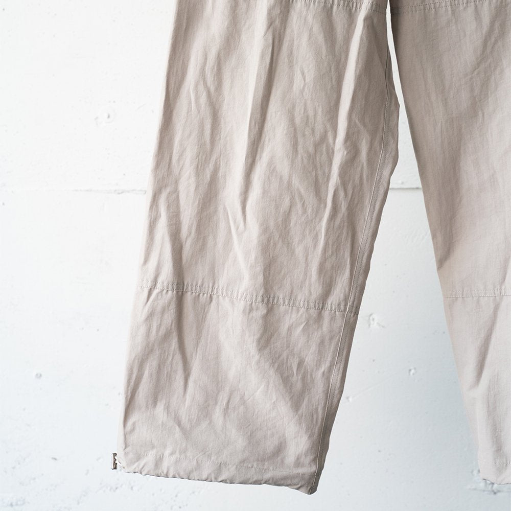 [40%OFF] ENCOMING/ PULLCORD PANELED TROUSER "BEIGE"