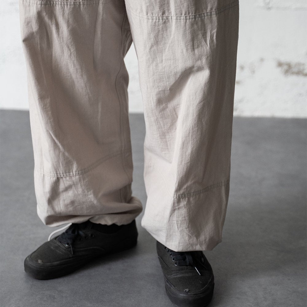 [40%OFF] ENCOMING/ PULLCORD PANELED TROUSER "BEIGE"