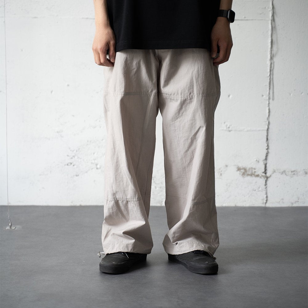 [40%OFF] ENCOMING/ PULLCORD PANELED TROUSER "BEIGE"