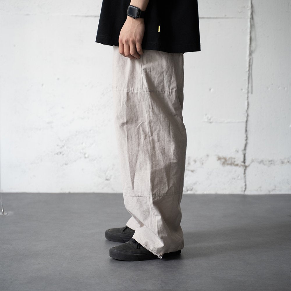 [40%OFF] ENCOMING/ PULLCORD PANELED TROUSER "BEIGE"