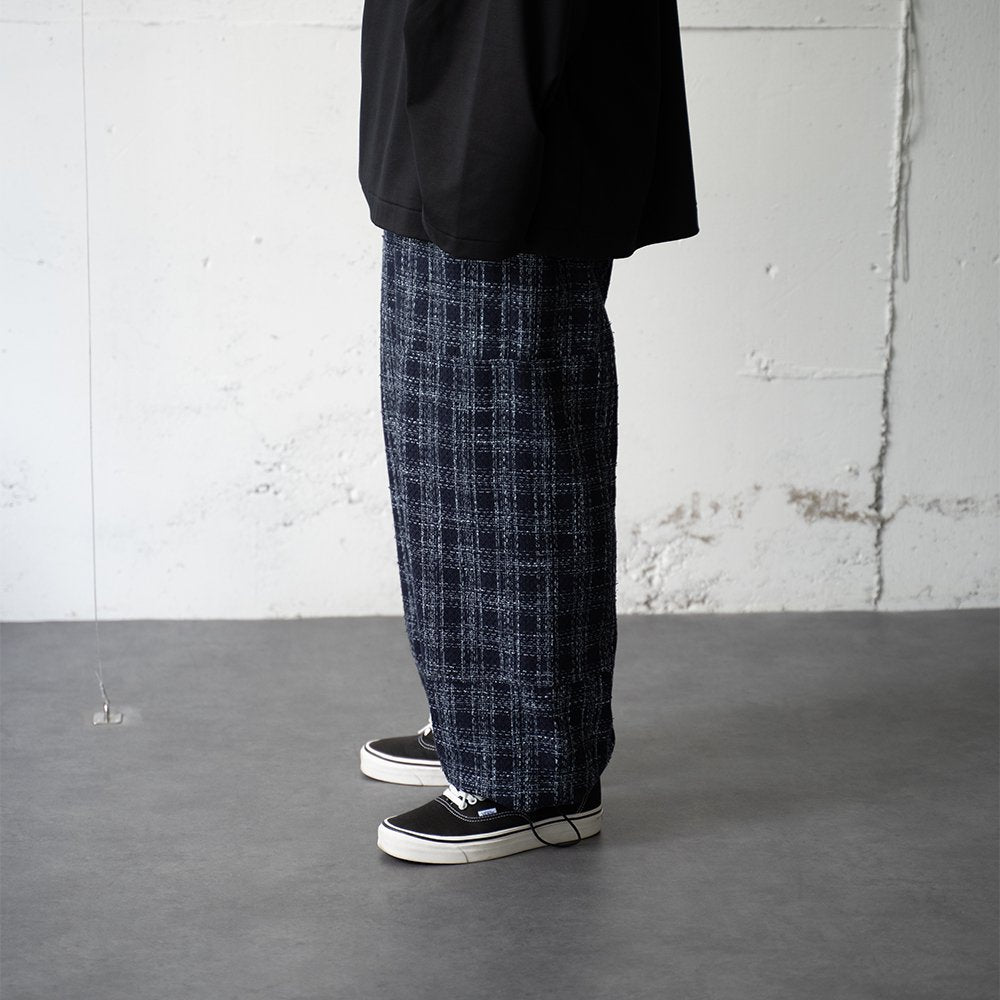 [30%OFF] ENCOMING/ -exclusive- PULLCORD PANELED TROUSER "NAVY"