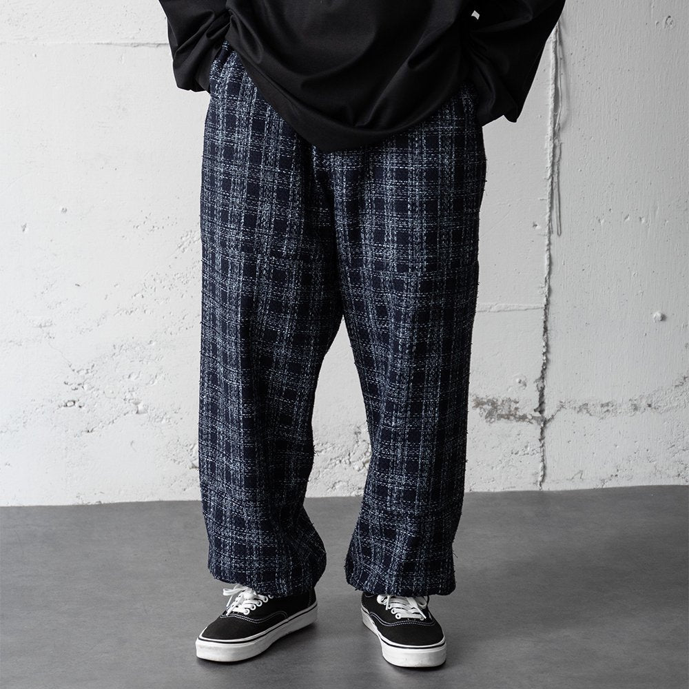 [30%OFF] ENCOMING/ -exclusive- PULLCORD PANELED TROUSER "NAVY"