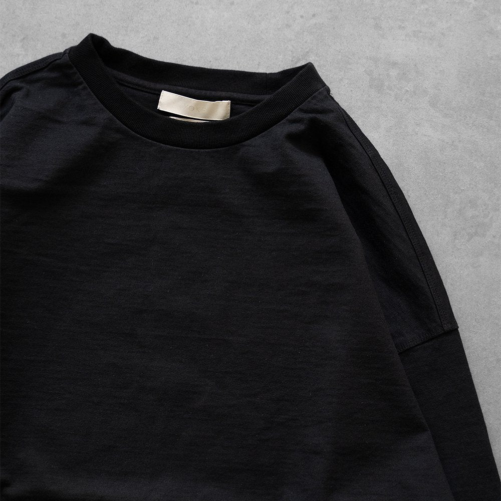 YOKE/ Brewed Protein  BLEND YOKE T-SHIRT LONG SLEEVES "BLACK"