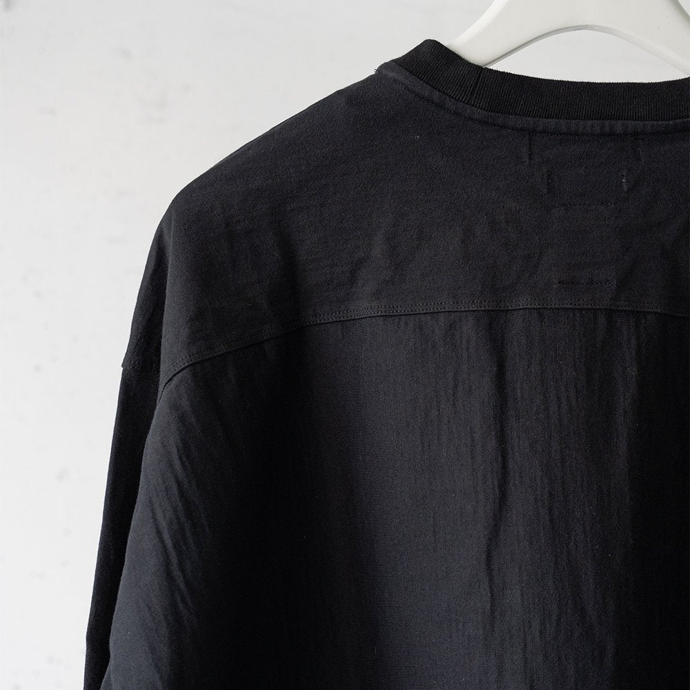 YOKE/ Brewed Protein  BLEND YOKE T-SHIRT LONG SLEEVES "BLACK"