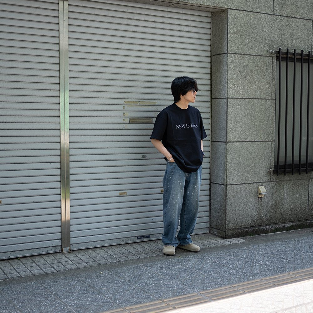 ssstein/ OVERSIZED PRINT TEE - NEW LOOKS - "DARK NAVY"