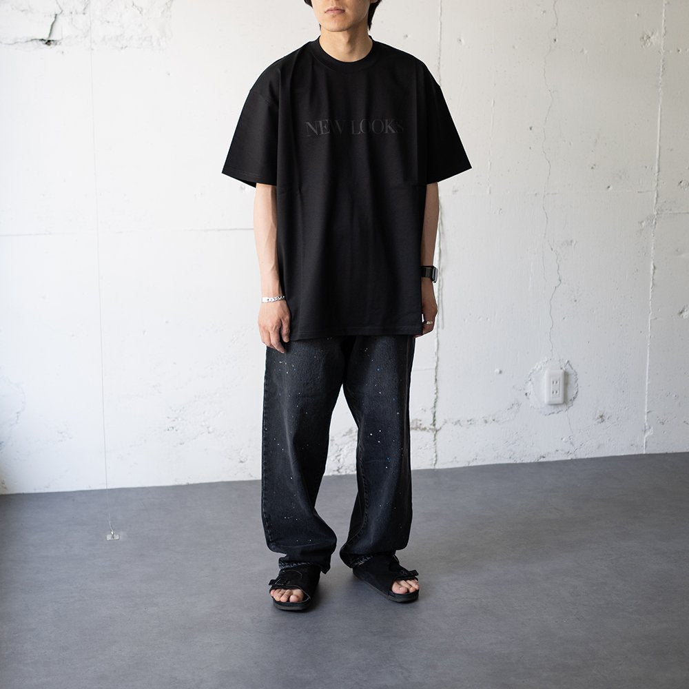 ssstein/ OVERSIZED PRINT TEE - NEW LOOKS - "BLACK"