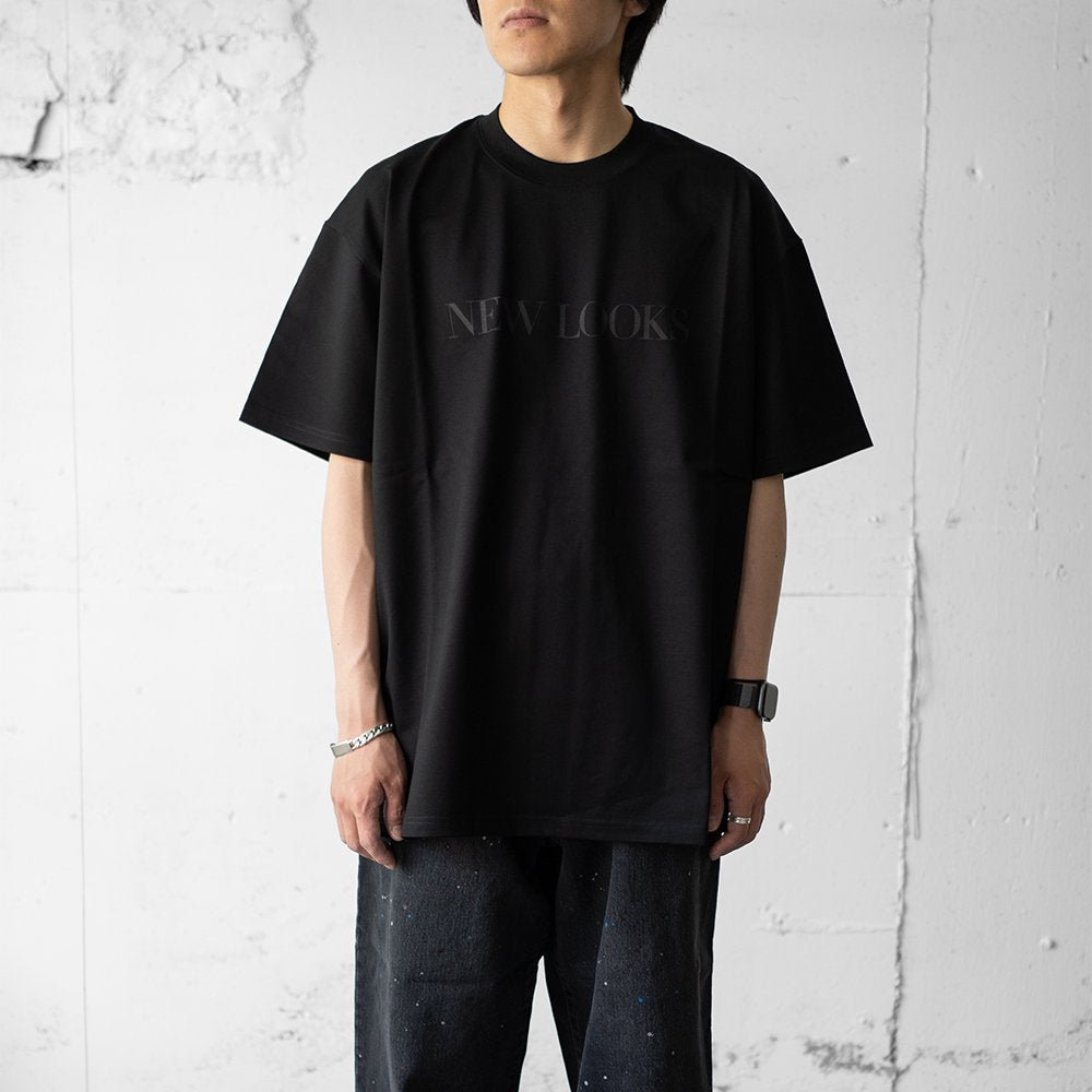 ssstein/ OVERSIZED PRINT TEE - NEW LOOKS - "BLACK"