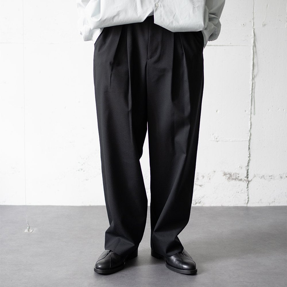 ssstein/ EASY WIDE TROUSERS "BLACK"