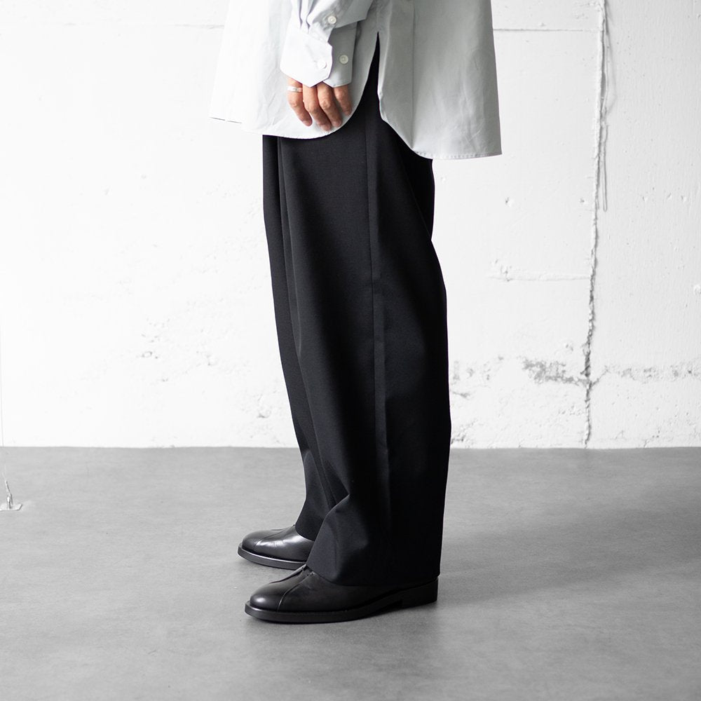 ssstein/ EASY WIDE TROUSERS "BLACK"